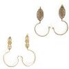 Two Pairs of Chinese Brass Hooks
