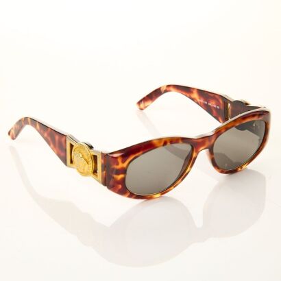 Versace,Tortoise Shell, Rectangle Frame Sunglasses