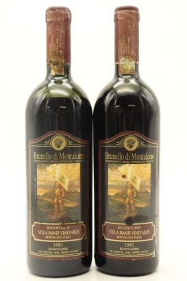 (2) 1981 Castello Banfi Brunello di Montalcino DOCG, Tuscany (LS)