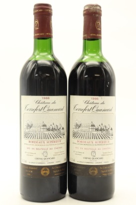 (2) 1986 Chateau de Terrefort-Quancard, Bordeaux Superieur (LS)