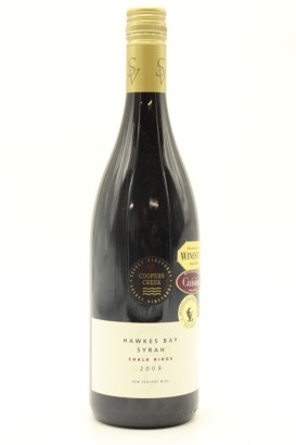 (1) 2009 Coopers Creek Select Vineyards 'Chalk Ridge' Syrah, Hawke's Bay