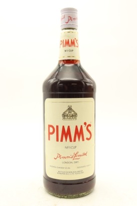 (1) Pimm's No. 1 Gin Cup Liqueur Bottled in NZ, 31.4% ABV, 1125ml, Circa. 1970's