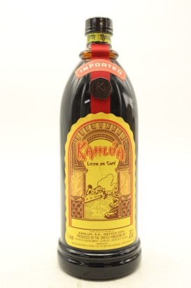 (1) Kahlua Coffee Liqueur, 26.5% ABV, 1000ml, Circa. 1980's