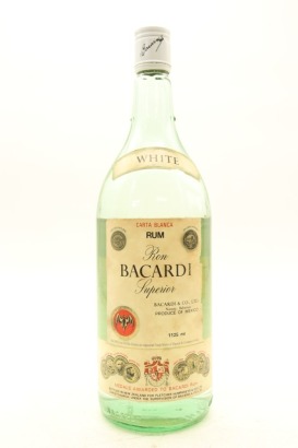 (1) Ron Bacardi Superior, Mexico, 1125ml, Circa 1970s