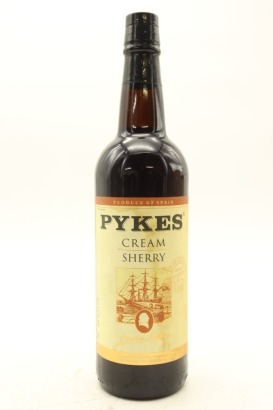 (1) Pykes Cream Sherry, Jerez, 17.5% ABV, Circa. 1980's