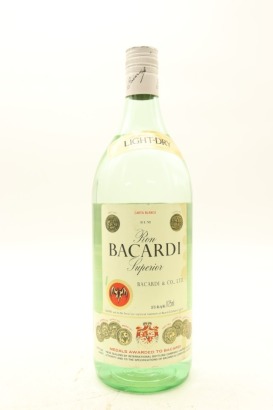 (1) Ron Bacardi Superior, Mexico, 37.5% ABV, 1125ml, Circa 1970s