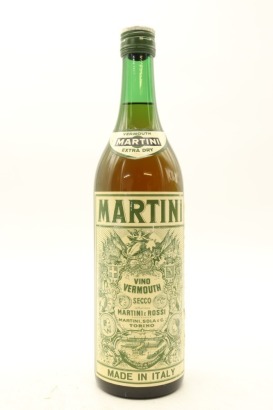 (1) Martini & Rossi Extra Dry White Vermouth, Circa. 1980's