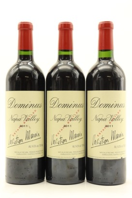 (3) 2011 Dominus Estate Christian Moueix, Napa Valley