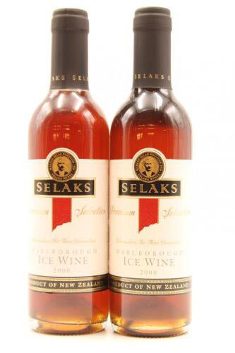 (2) 2000 Selaks Premium Selection Ice Wine, Marlborough, 375ml