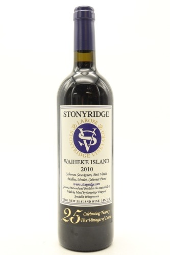 (1) 2010 Stonyridge Vineyard Larose, Waiheke Island (OWC)