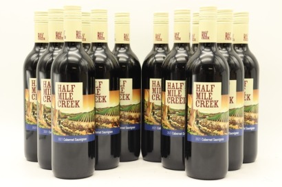 (12) 2021 Half Mile Creek Cabernet Sauvignon, South Eastern Australia