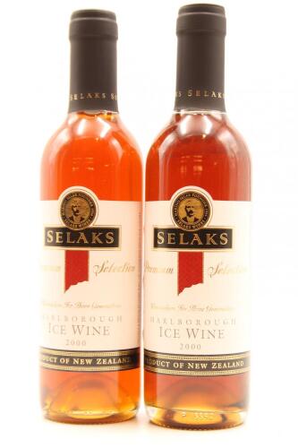 (2) 2000 Selaks Premium Selection Ice Wine, Marlborough, 375ml