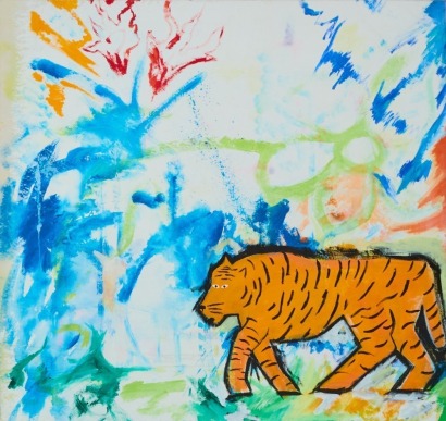 SHAMUS JOSEF Tiger in the Meadow