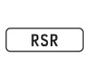 'RSR' Personalised plate