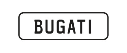 'BUGATI' Personalised plate