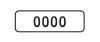 'OOOO' Personalised plate