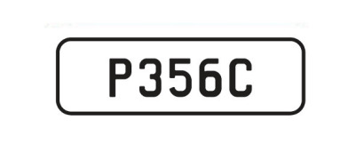 'P356C' Personalised plate