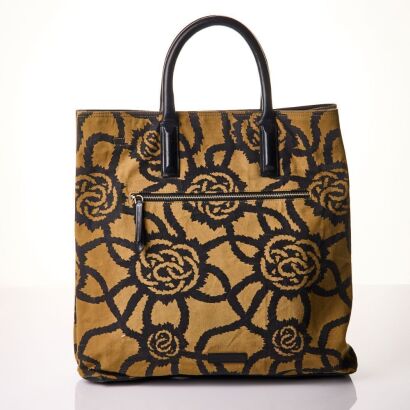Dries Van Noten, Canvas / Leather Tote
