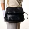 Dries Van Noten, Black Leather Crossbody Bag - 5