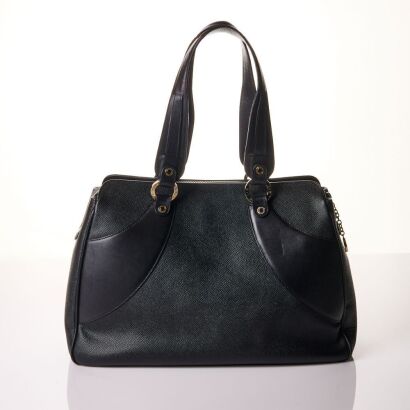 Bvlgari, Black Leather Shoulder Bag