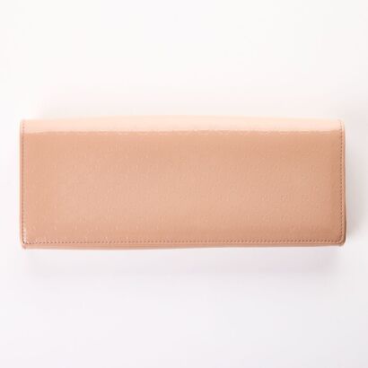 Gucci, Beige Microguccissima Patent Leather Broadway Clutch
