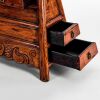 A Set of Two Chinese Old Elmwood Shoe Polishing Small Cabinets - 3