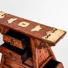 A Set of Two Chinese Old Elmwood Shoe Polishing Small Cabinets - 4