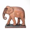 A Carved Wooden Elephant from Asia
