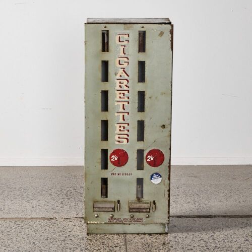 An Edlin Vendor Cigarette Machine Made by Huston and Butcher c. 1950s