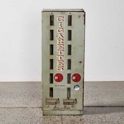 An Edlin Vendor Cigarette Machine Made by Huston and Butcher c. 1950s