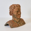 A Terracotta Bust of a Māori Figure, Aotearoa