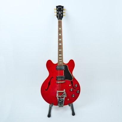 A Gibson Guitar ES-335TDC in Cherry Red