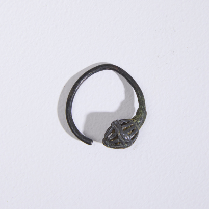 An Egyptian Silver Earring