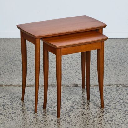 A Pair of Mid-Century Nesting Tables