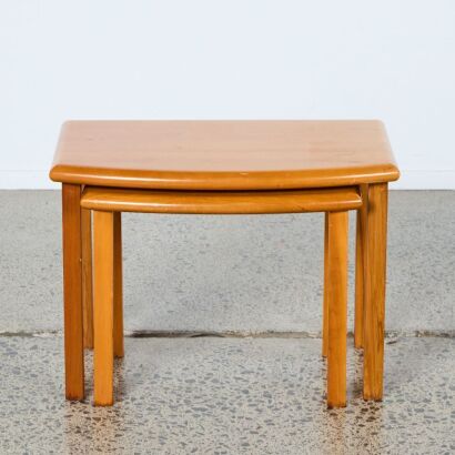 A Pair of Rimu Danske Mobler Nesting Tables