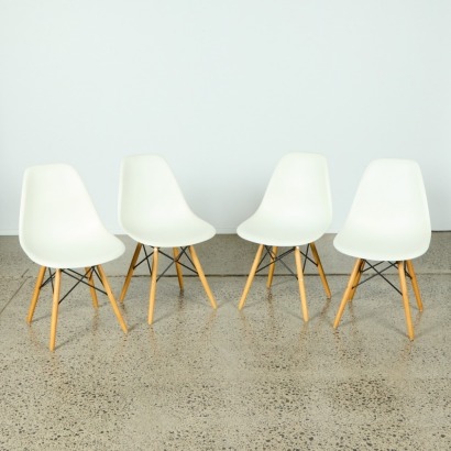 A Set of Four Eames Replica Chairs