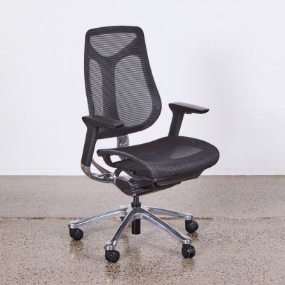 An Imove Aluminum Back Task Chair