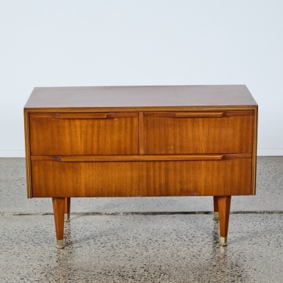 A Mid-Century Sideboard with Brass Detail A/F
