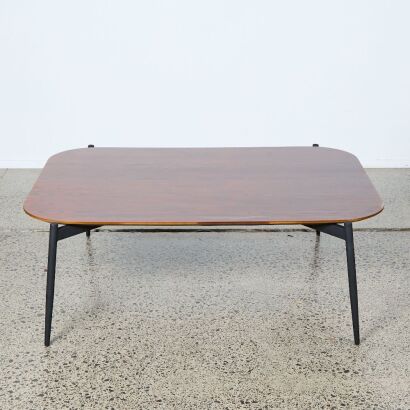 A MCM Style Walnut Coffee Table