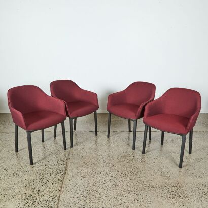 A Set of Four Softshell Chairs by Ronan & Erwan Borollic for Vitra