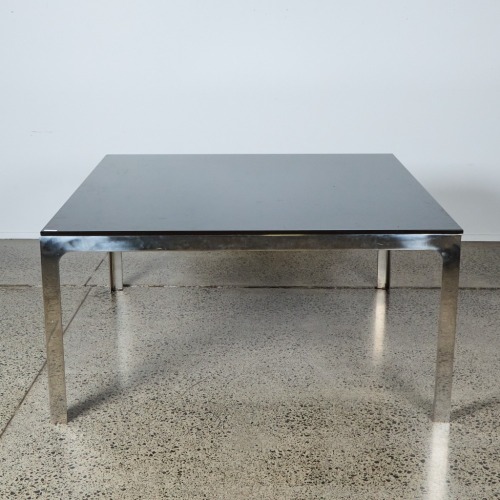 A MCM USA Smoked Glass Dining Table