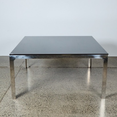 A MCM USA Smoked Glass Dining Table
