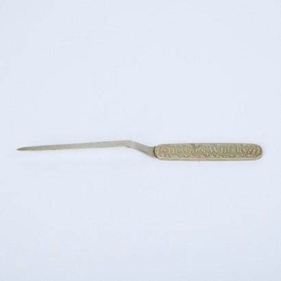 A Vintage Dewars Whisky Metal Paper Knife