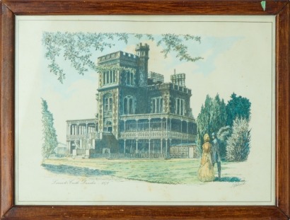 A Larnach's Castle Print, Dunedin 1871