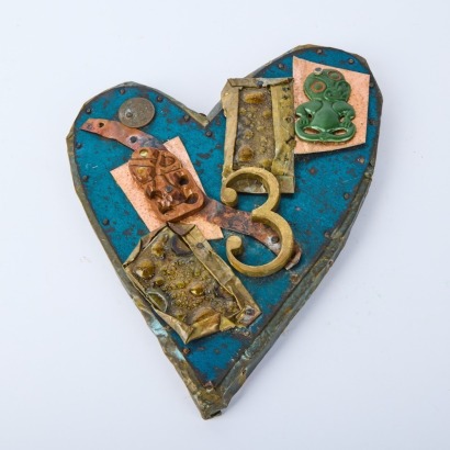 A Trio of Tiki Folk Art Assemblages