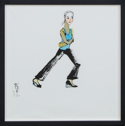 A Figural Painted Artwork