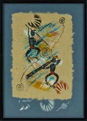 A. G. LONLON Untitled Contemporary Aboriginal Painting