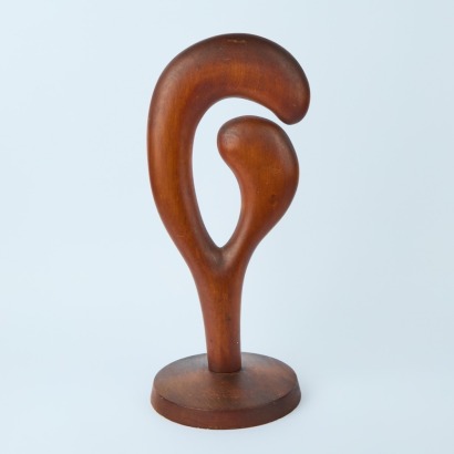 A Mid-Century Michael Vickers Wooden Sculpture, 1968