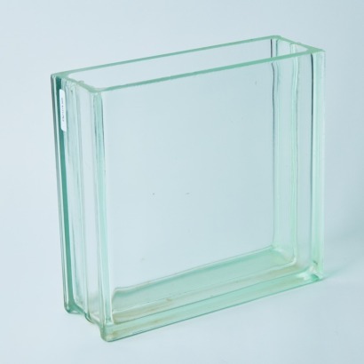 An X Large Converted Glass Brick Vase