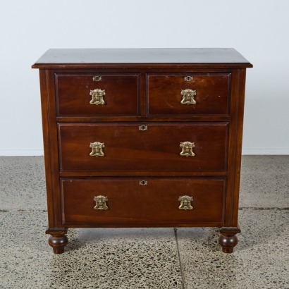 A Six Drawer Wood Drawers